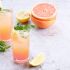 Bebida refrescate de pomelo y limón