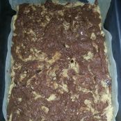 Peanut Butter and Chocolate Chip Nutella Swirled Blondies - Paso 5