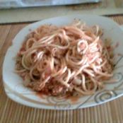 Espaguetis con atún