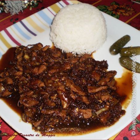 Babi ketjap (o cerdo en salsa de soja)