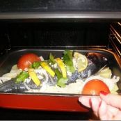 Lubina al horno con verduras - Paso 1