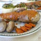 Muslos de pavo al horno con patatas