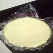 Tarta de queso con chocolate blanco y mermelada de melocotón - Paso 3