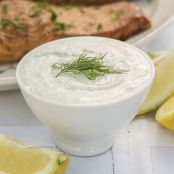 Salmón ahumado con salsa de yogur y eneldo fresco - Paso 1