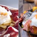 Huevos rotos con jamón serrano, un clásico de la cocina española que no te puedes perder