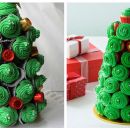Árbol de cupcakes, la sorpresa más dulce de la Navidad