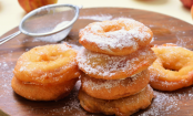 Rosquillas de manzana al horno, aromáticas y ligeras