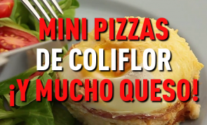 Muffins de coliflor cero carbohidratos con sabor a pizza