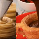 Tazas de churros con chocolate caliente, ¡la idea más creativa y golosa para la merienda!