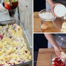 Tarta de queso, fresas y crumble: ¡un postre diferente y muy rápido de preparar!