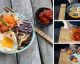 Escápate a Corea con este delicioso Bibimbap de gambas, setas y vegetales