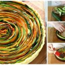 Cómo hacer una tarta de verduras en espiral paso a paso