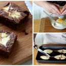 Prepara un original brownie marmolado estilo cheesecake