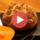 Pan de pueblo con queso, un aperitivo para compartir