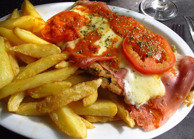 milanesa de pollo a la napolitana