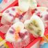 Piruletas de yogur helado con fruta