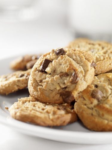 3. Cookies con pepitas de chocolate y manteca de cacahuete