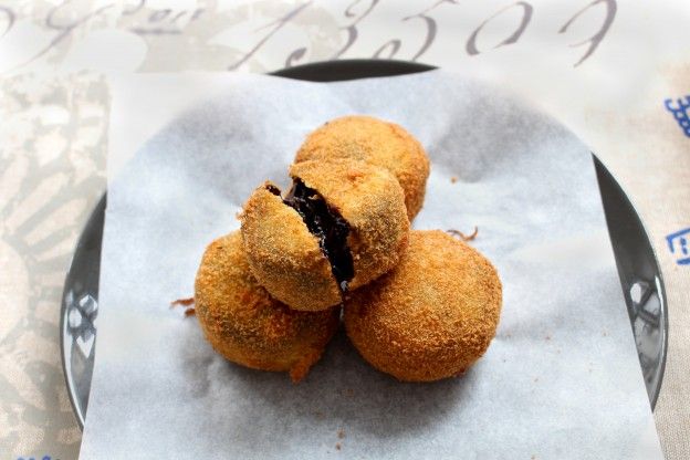 Croquetas de coulant de chocolate