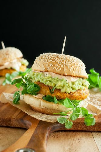 Hamburguesa de calabaza y chipotle