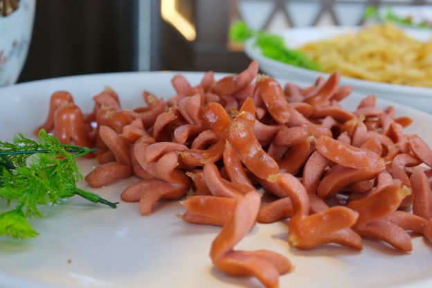 Patatas fritas con salchipulpos