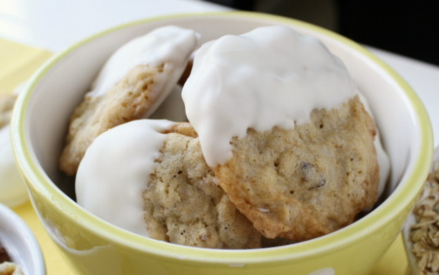 Galletas con chocolate blanco