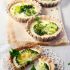 Mini tartas de brócoli