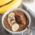 Avena con chocolate y banana