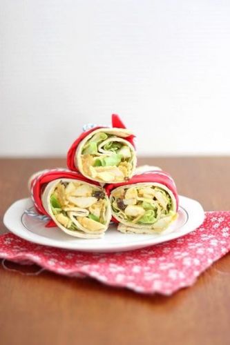 Wrap de pollo al curry