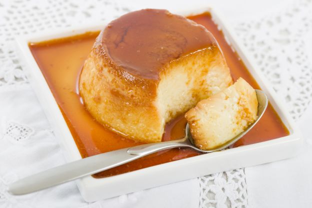 ¡Flan sin huevos y sin horno!