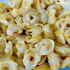 Tortellini con crema de queso