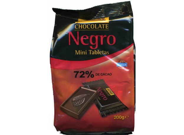 MINI TABLETAS DE CHOCOLATE NEGRO