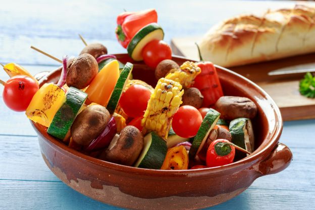 Brochetas vegetales