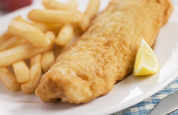 Pescado empanado con cereales