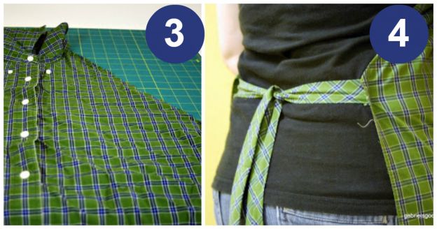 CON UNA CAMISA DE HOMBRE