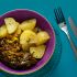 Ropavieja con cáscara de plátano