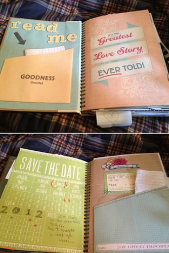 22. Libro de invitados hecho a mano