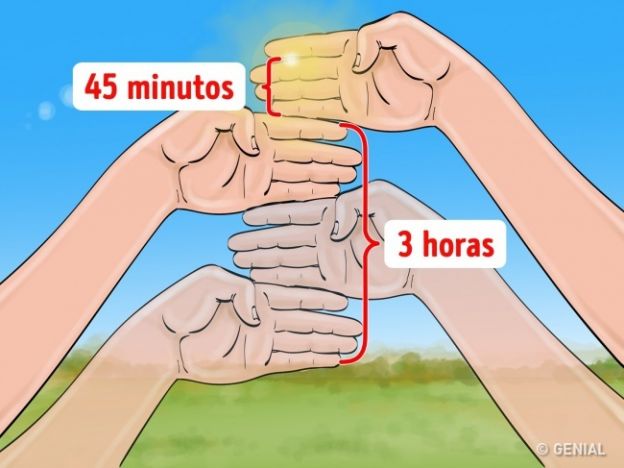 determina los minutos que faltan para el atardecer