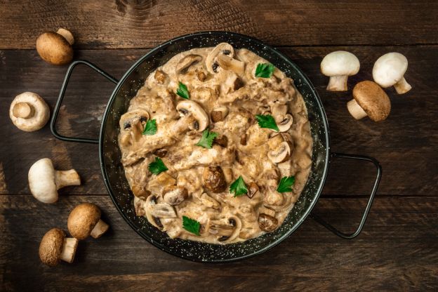 Stroganoff de champiñones