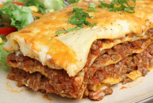 Lasaña deconstruida