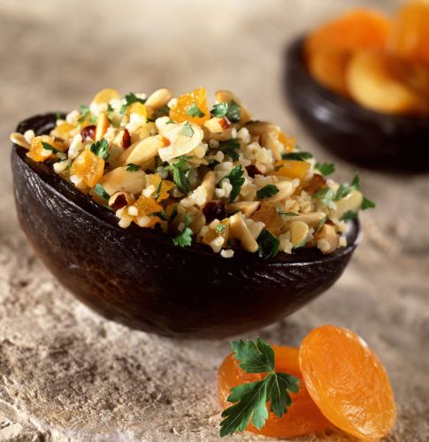 Ensalada de quinoa con melocotón