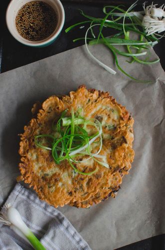 Panqueque coreano de camarones