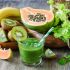 Smoothie de kiwi, papaya y banana