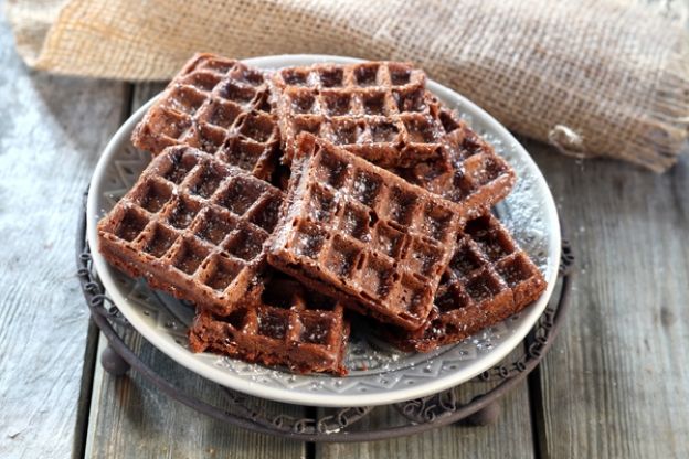 Brownies waffleados