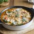 Sopa de vegetales de la huerta, pasta y parmesano