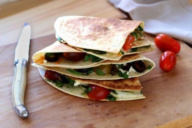 Quesadillas mediterráneas