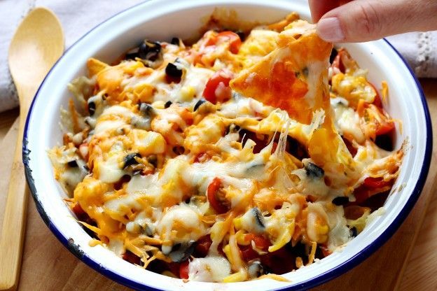 Nachos con queso