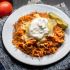Fideos con crema y queso