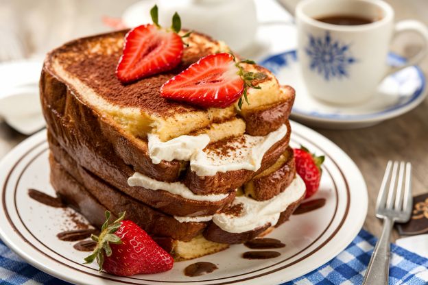 Torrijas estilo tiramisú