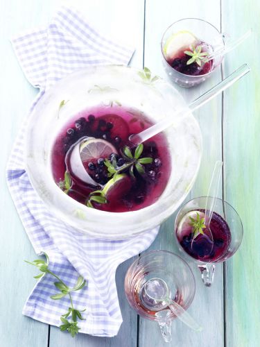 Ponche con arándanos