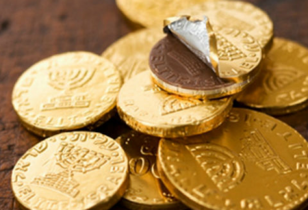 55.- monedas de chocolate